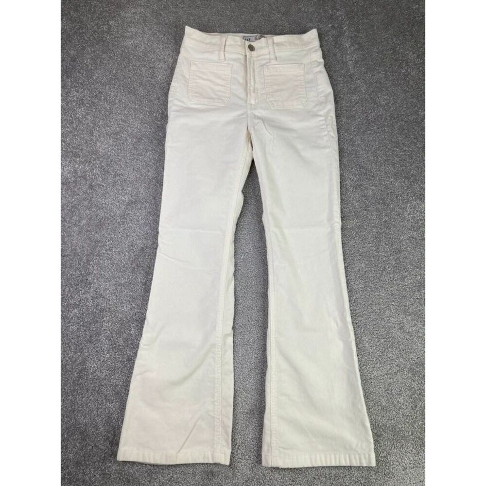 Gap ‘70s Flare Corduroy Pants Size 25 Off White